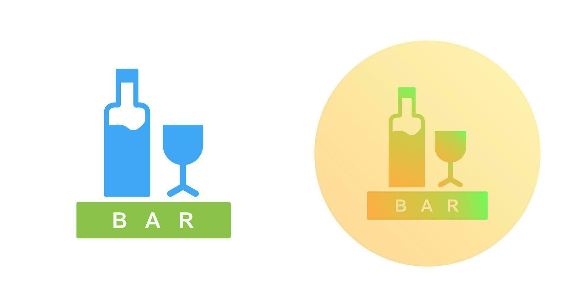 Unique Bar Sign Vector Icon