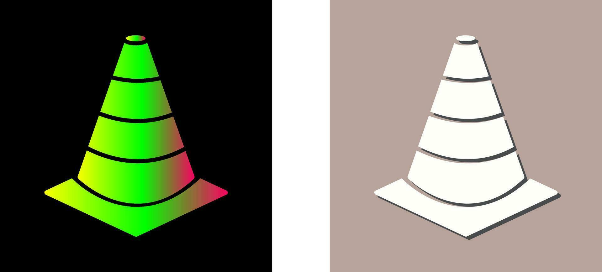 Unique Cone Vector Icon