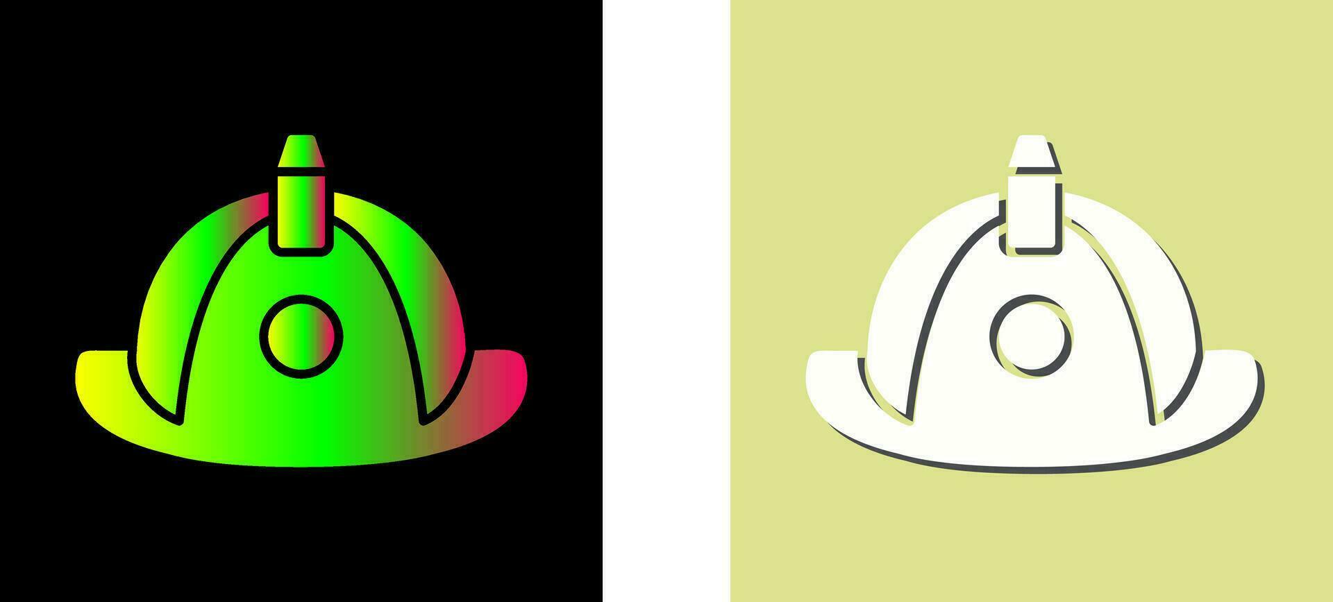 Unique Firefighter Hat Vector Icon