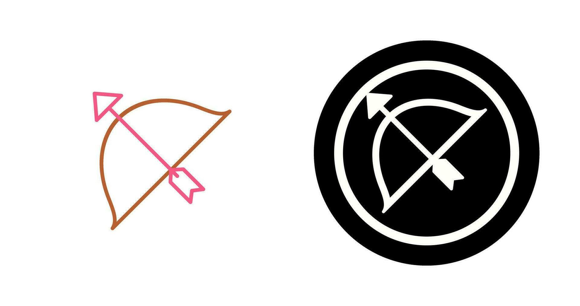 Unique Archery Vector Icon