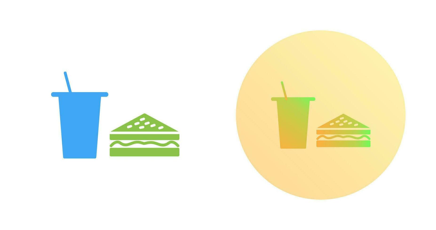 Unique Lunch Vector Icon