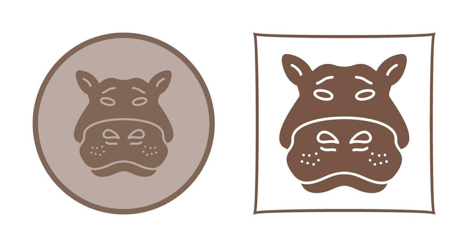 Hippo Vector Icon
