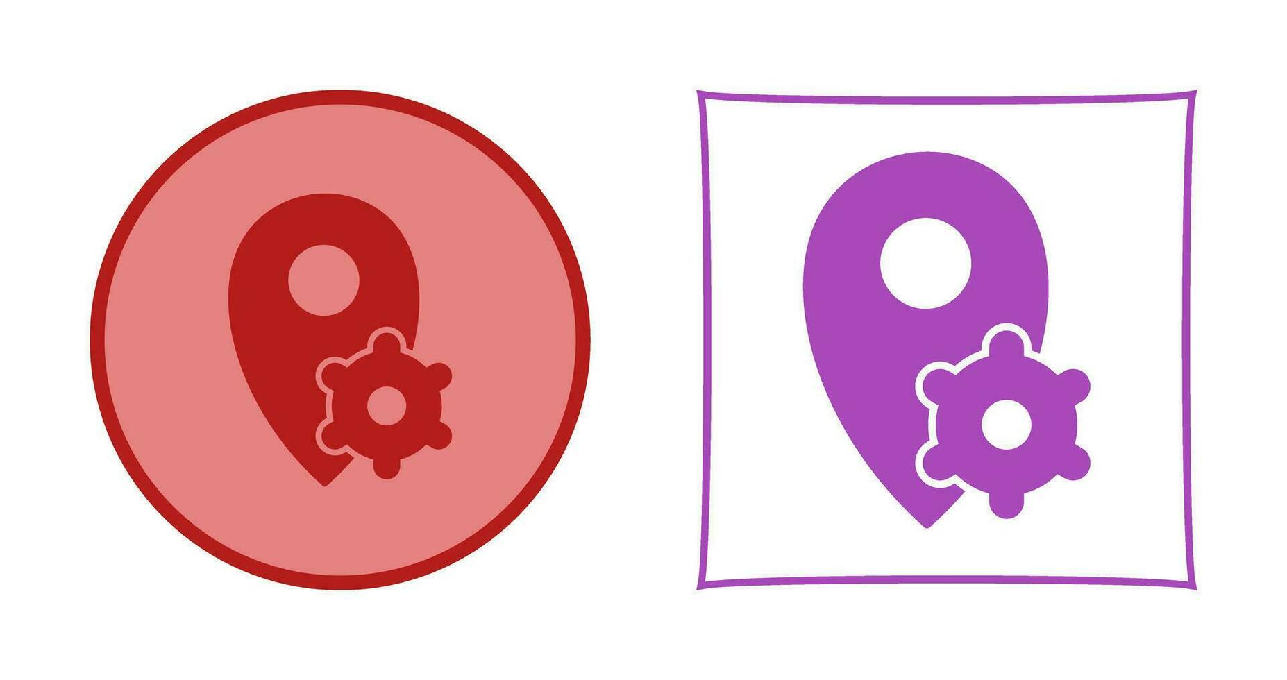 Location Settings Vector Icon