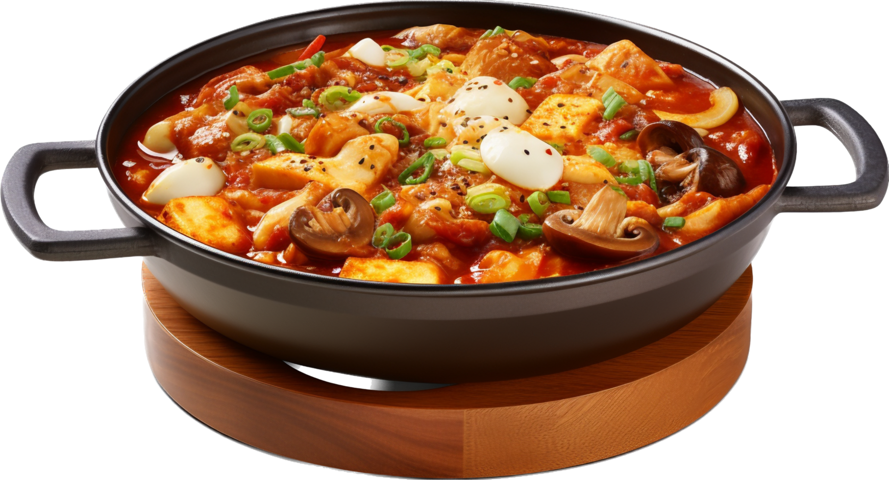 Sundubu Jjigae png with AI generated.
