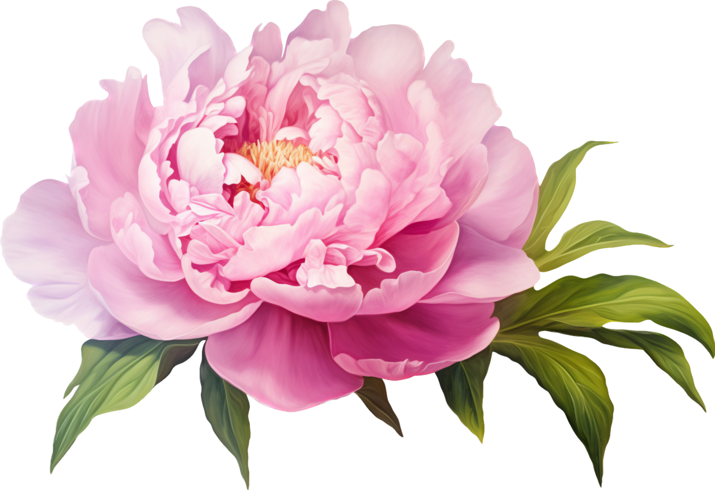 Peony png with AI generated.