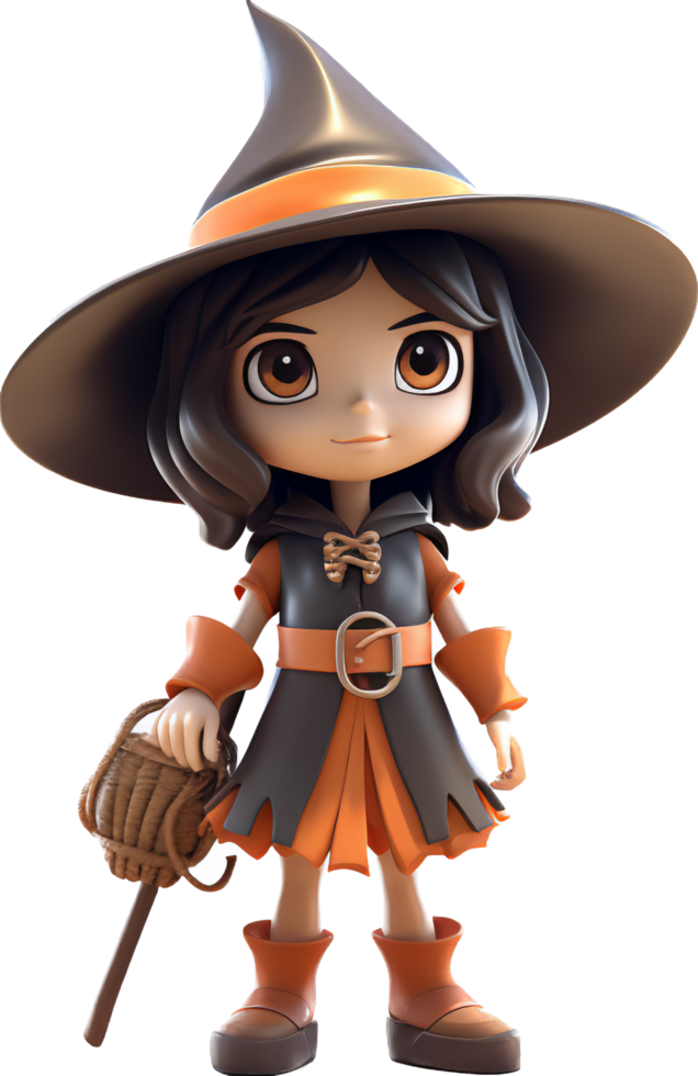 Witch png with AI generated.