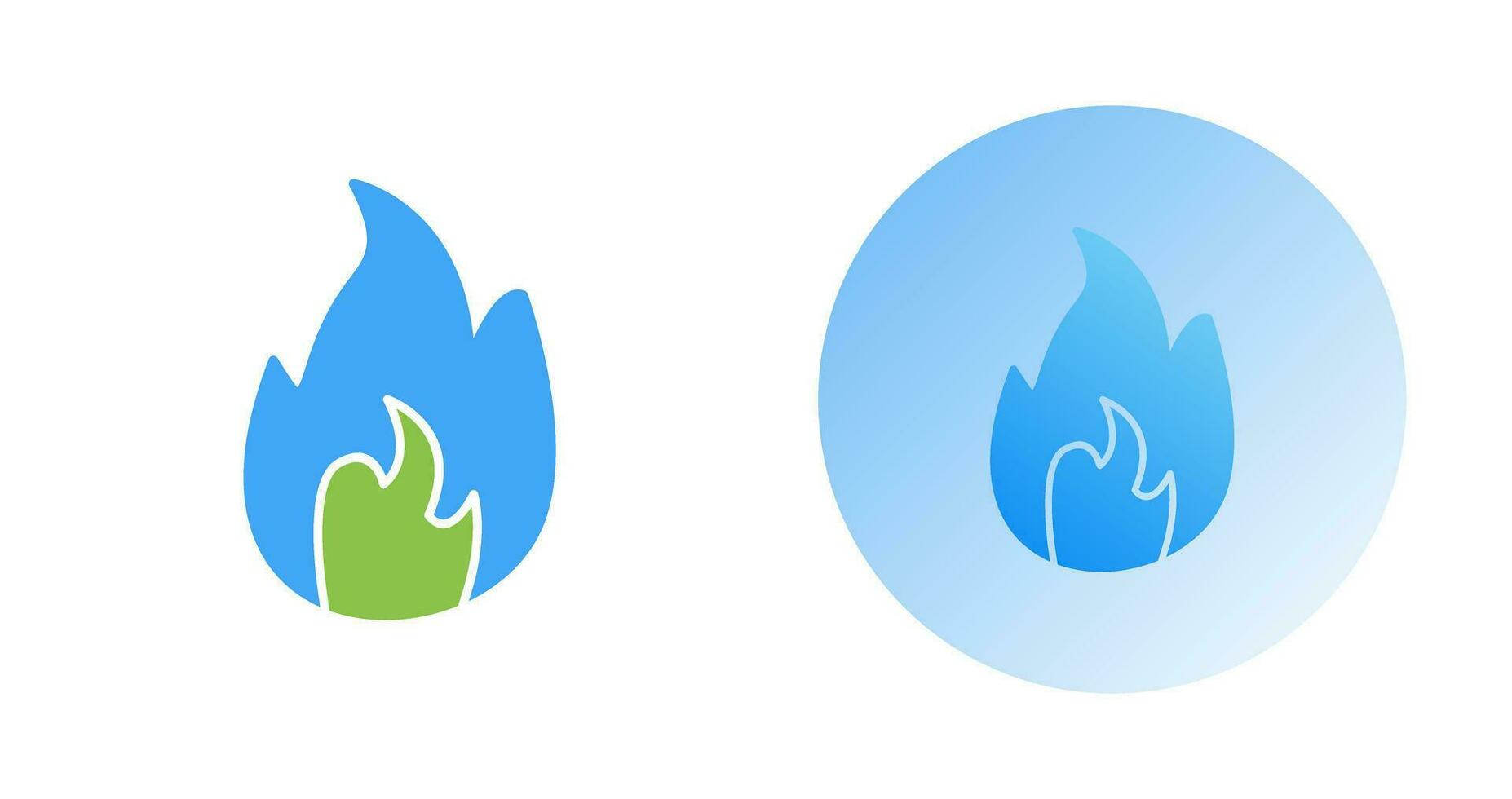 Unique Flame Vector Icon