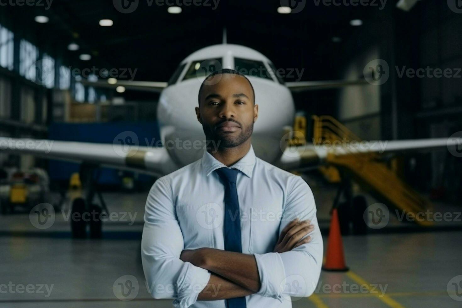 Airplane engineer. Generate ai photo