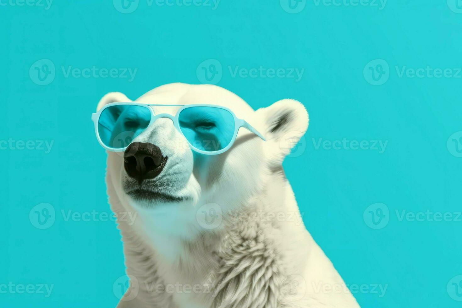 polar oso Gafas de sol moda. generar ai foto