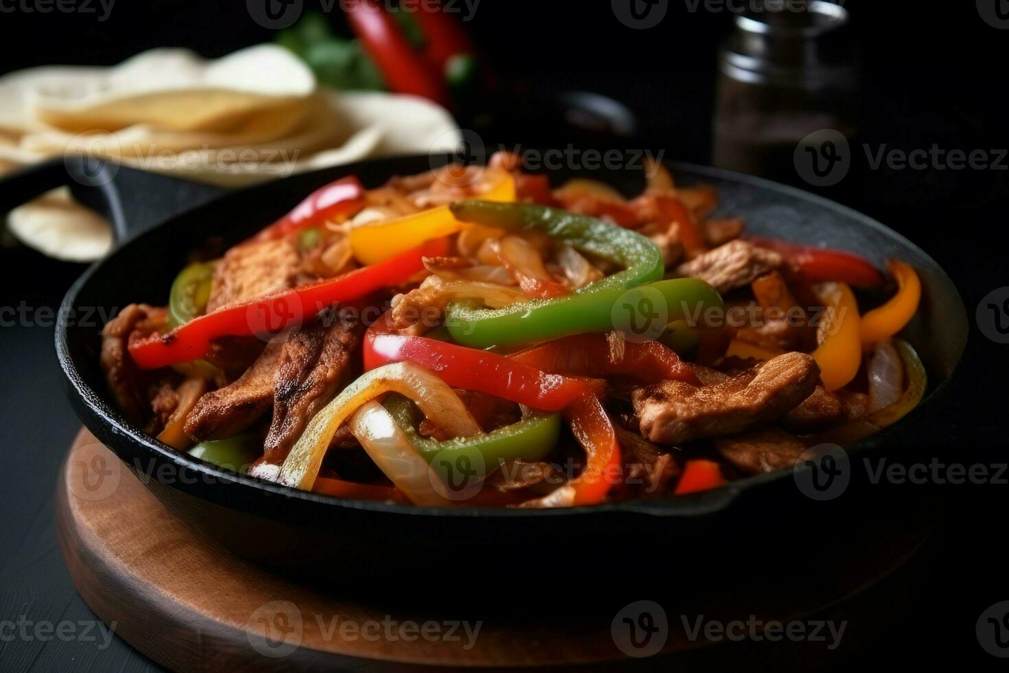 Tasty fajitas. Generate Ai photo