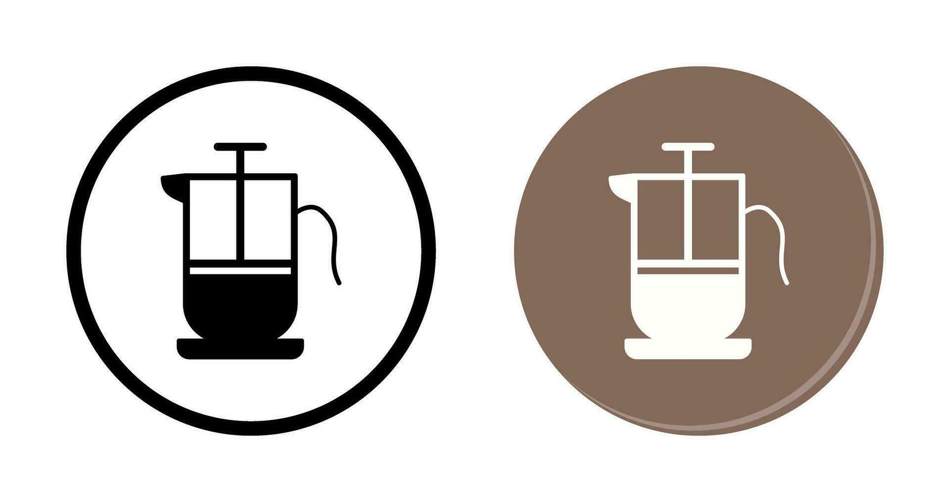 French Press Vector Icon
