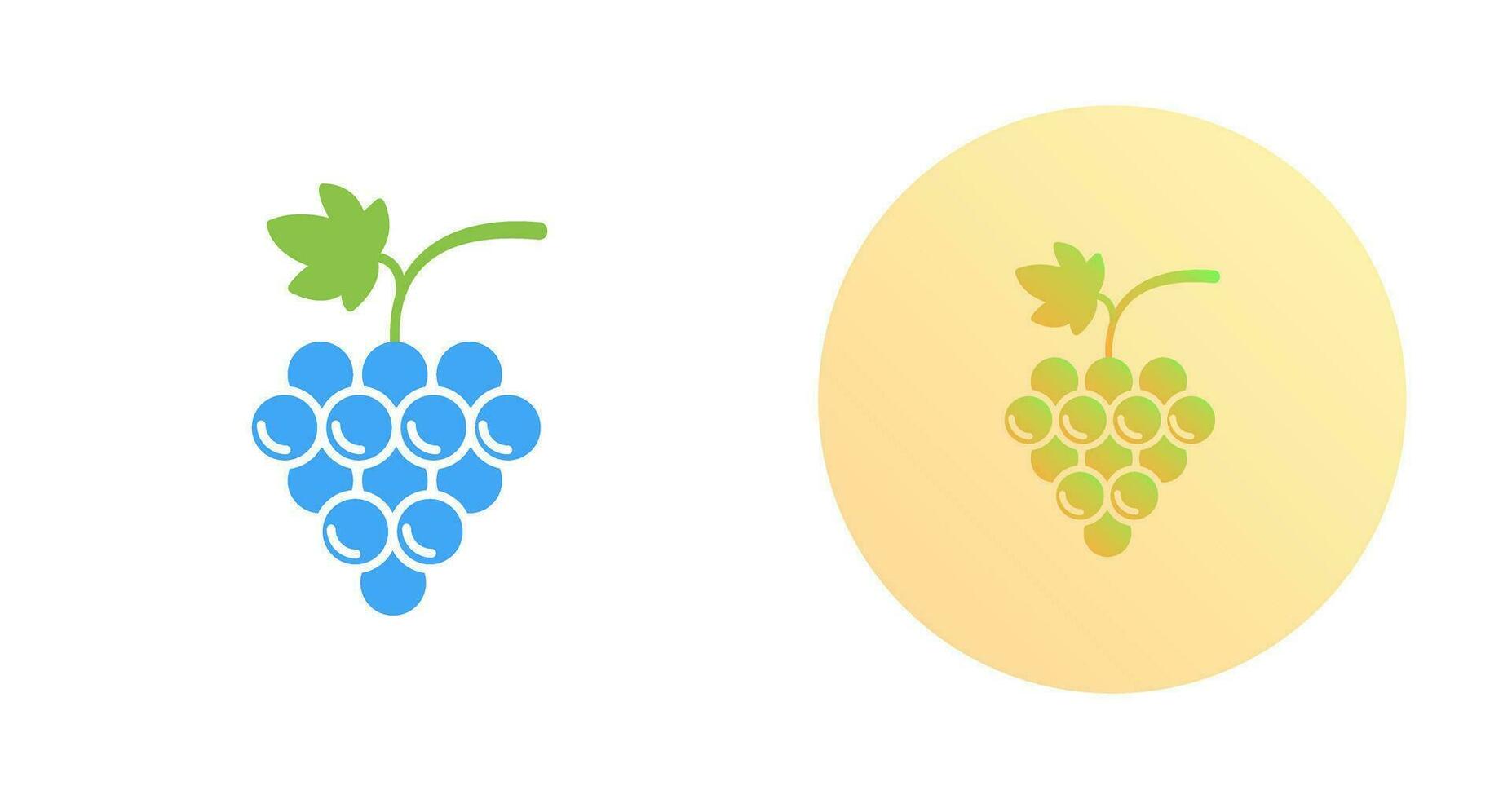 icono de vector de uvas