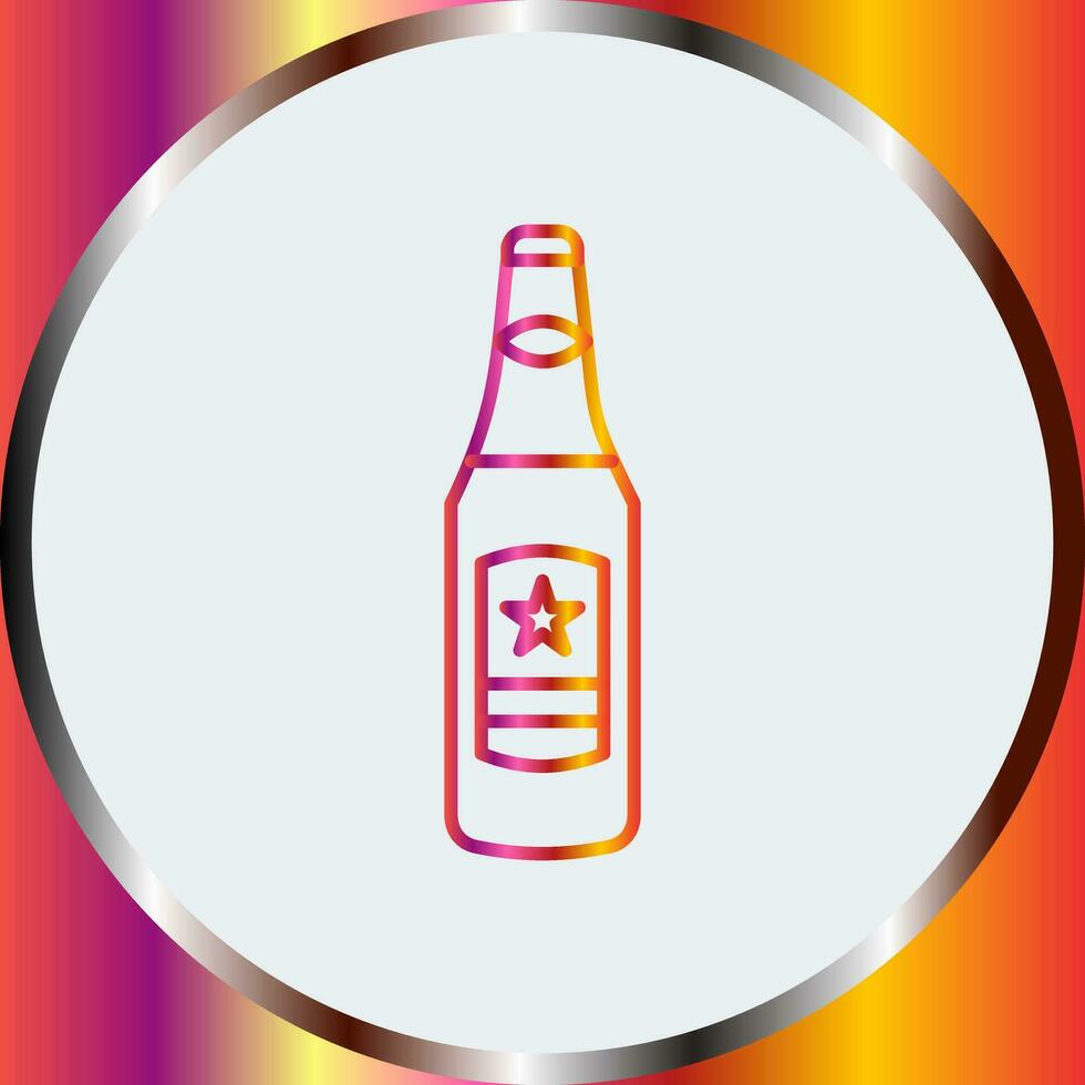 icono de vector de botella de cerveza