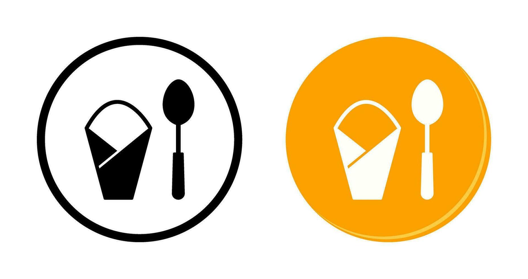 Spoon and Napkin Vector Icon