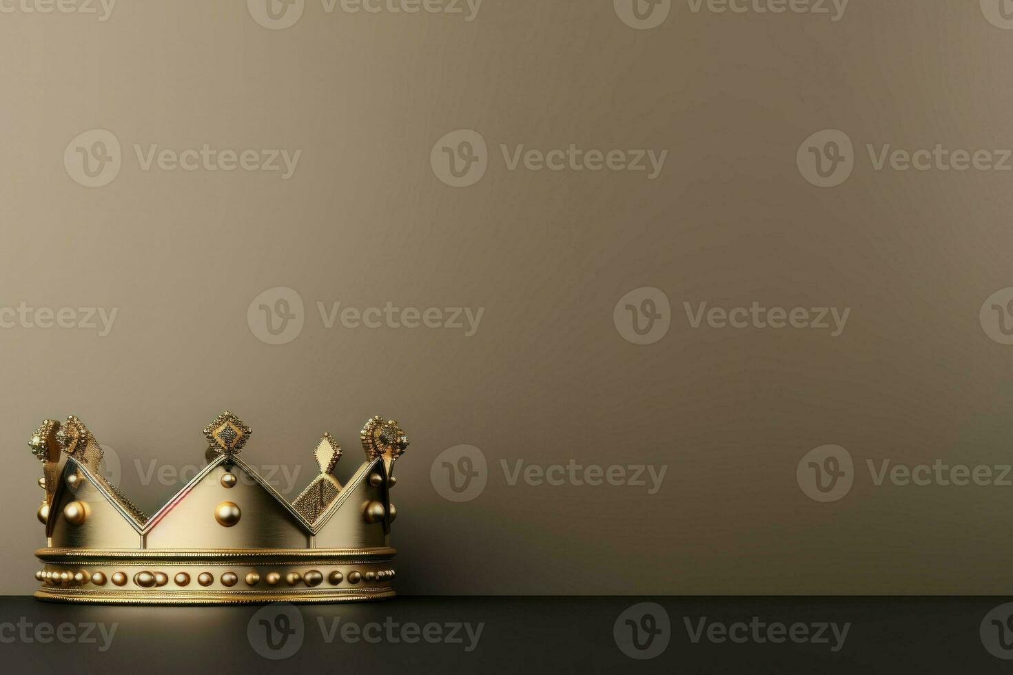 Regal Crown background. Generate Ai photo