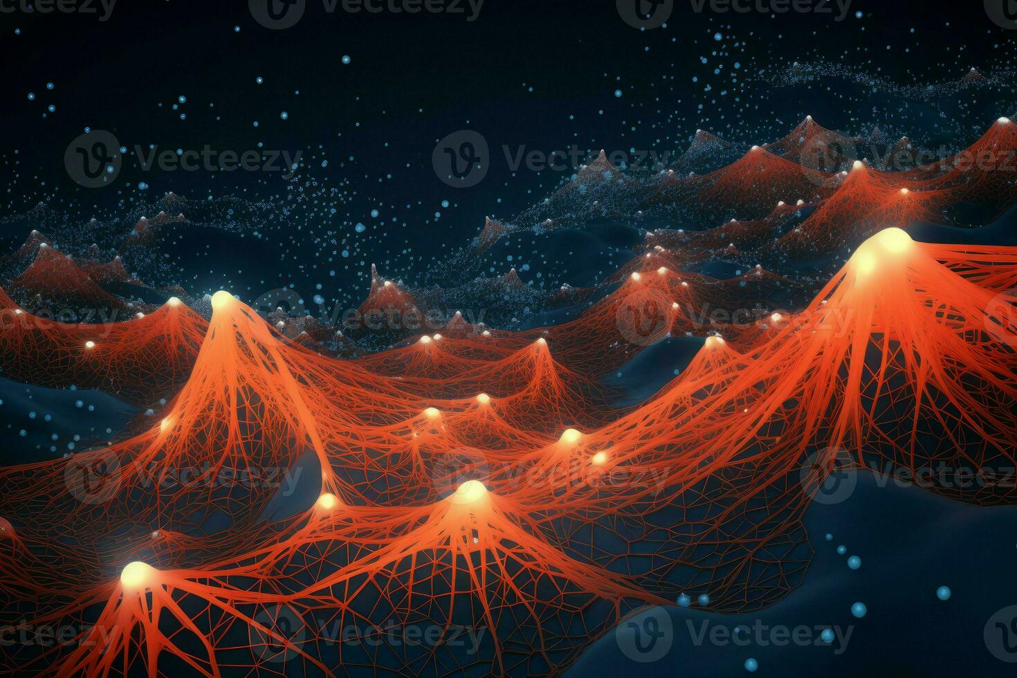 High-speed Flow data network. Generate AI photo