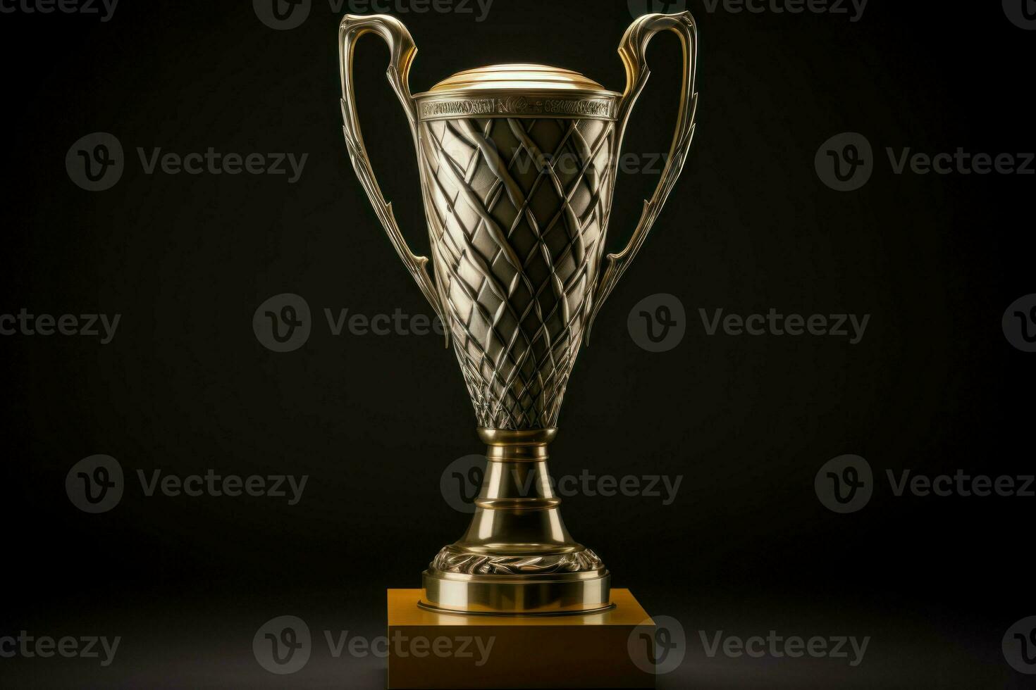 Prestigious Championship trophy. Generate Ai photo