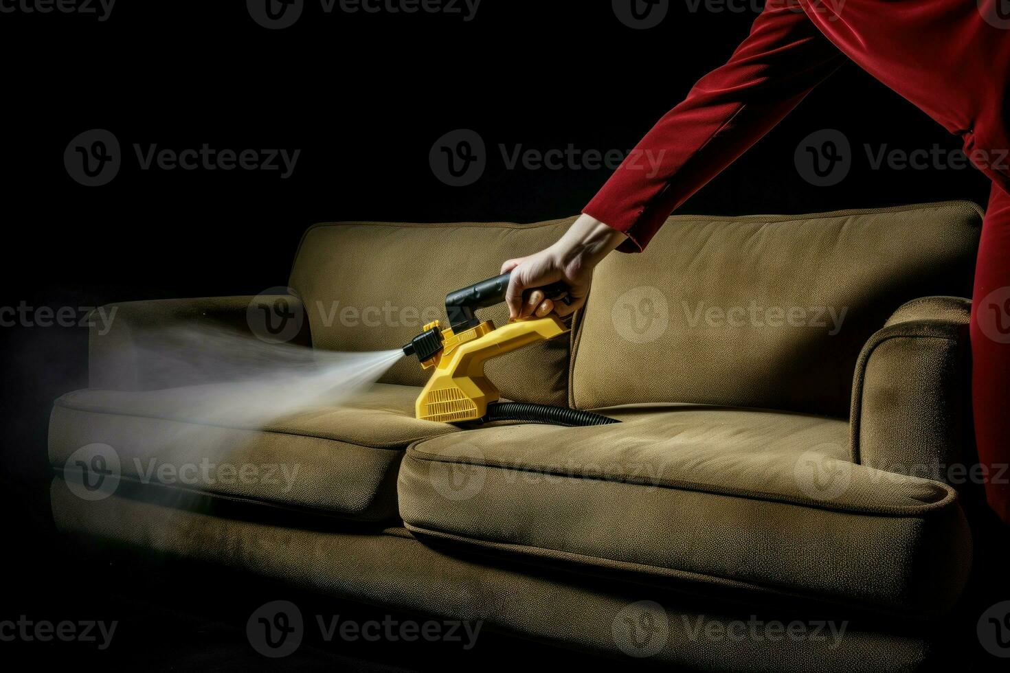 Efficient Cleaning sofa service. Generate Ai photo