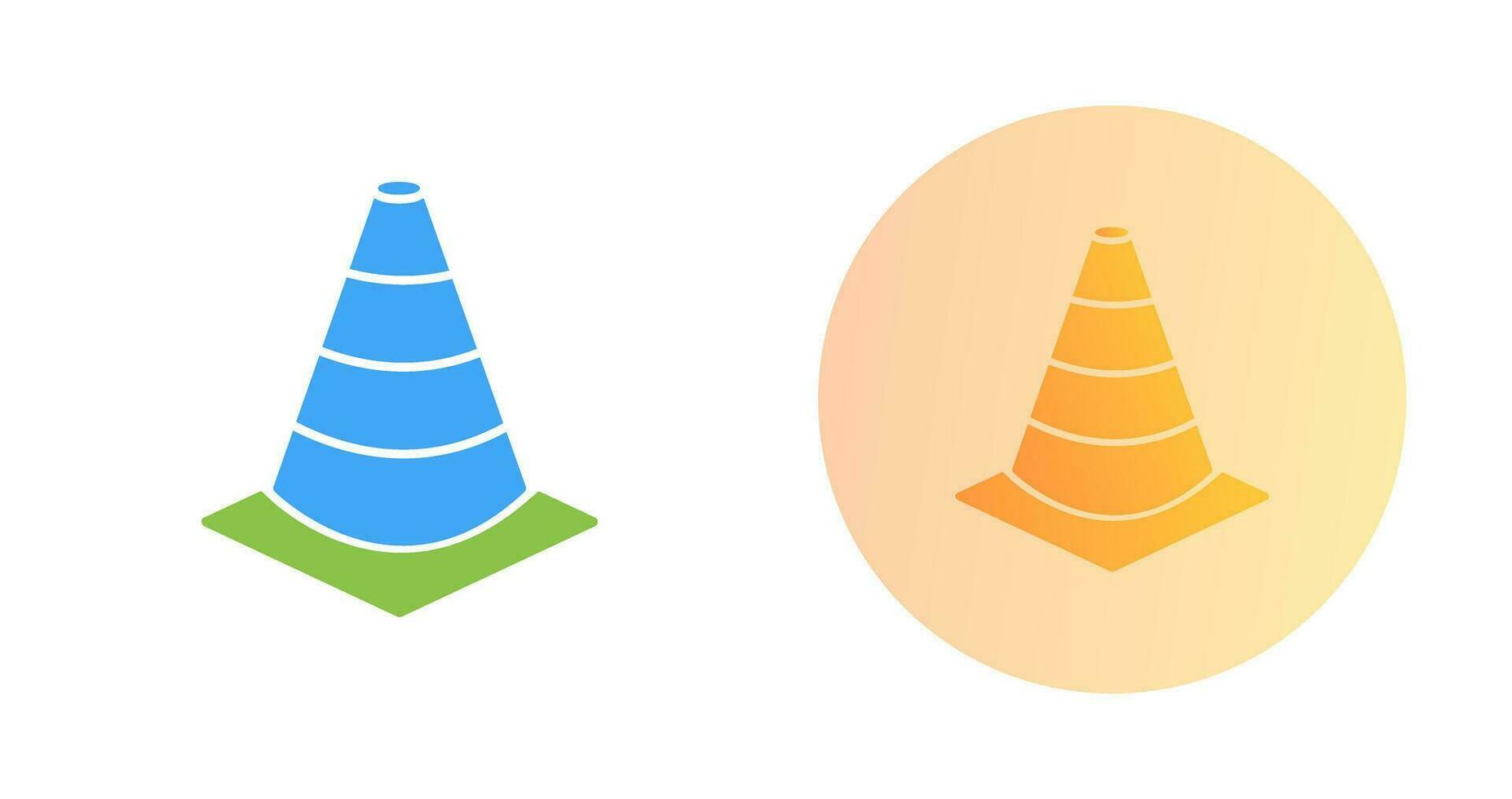 Unique Cone Vector Icon