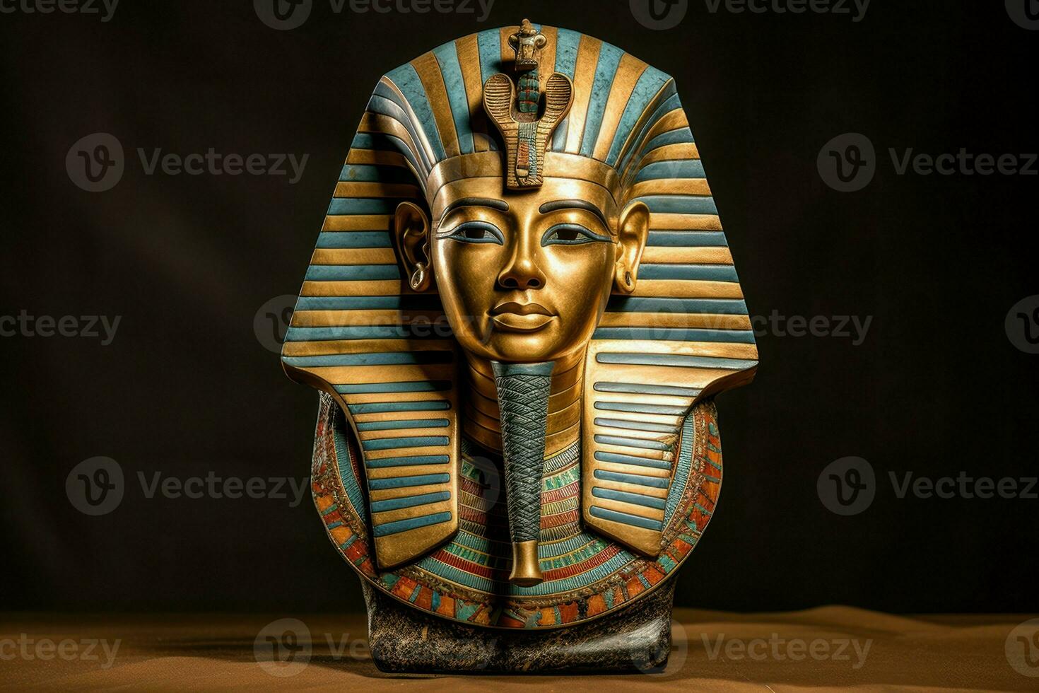 Egyptian king head. Generate Ai photo