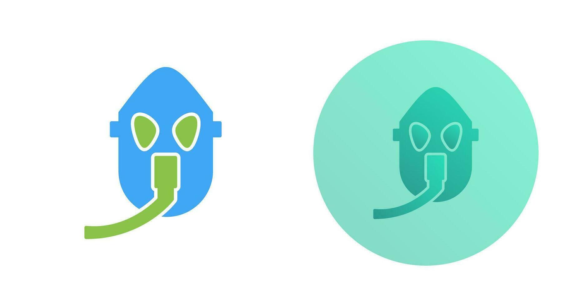 Unique Oxygen Mask Vector Icon