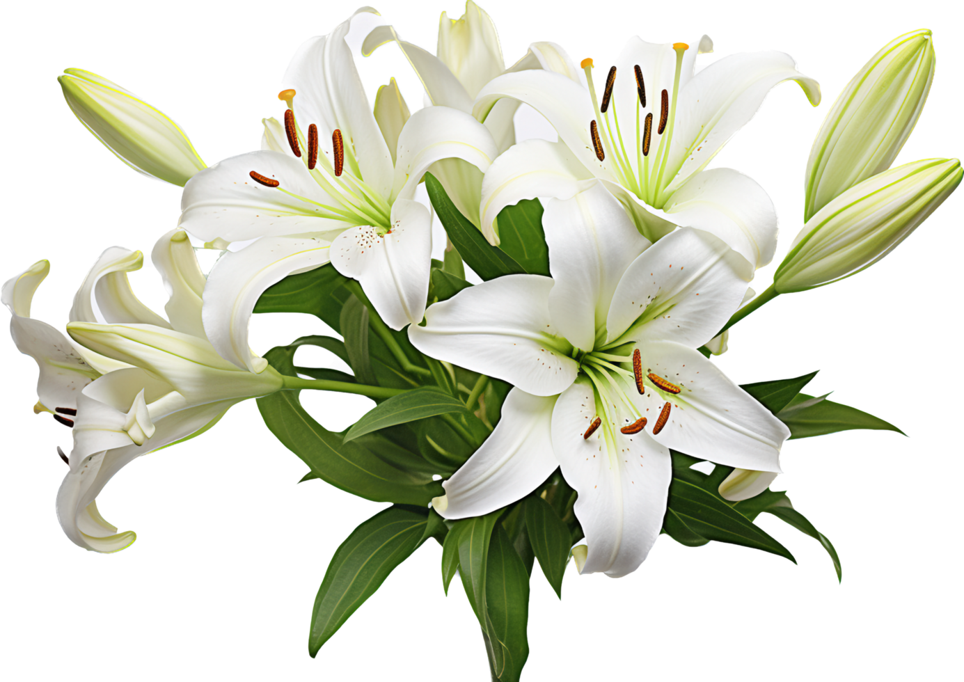 Lily png with AI generated.