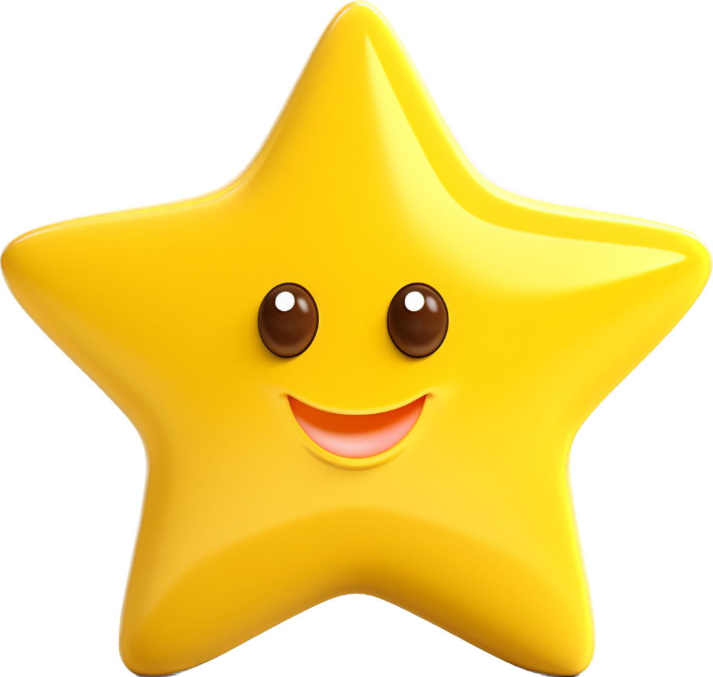 Star png with AI generated.