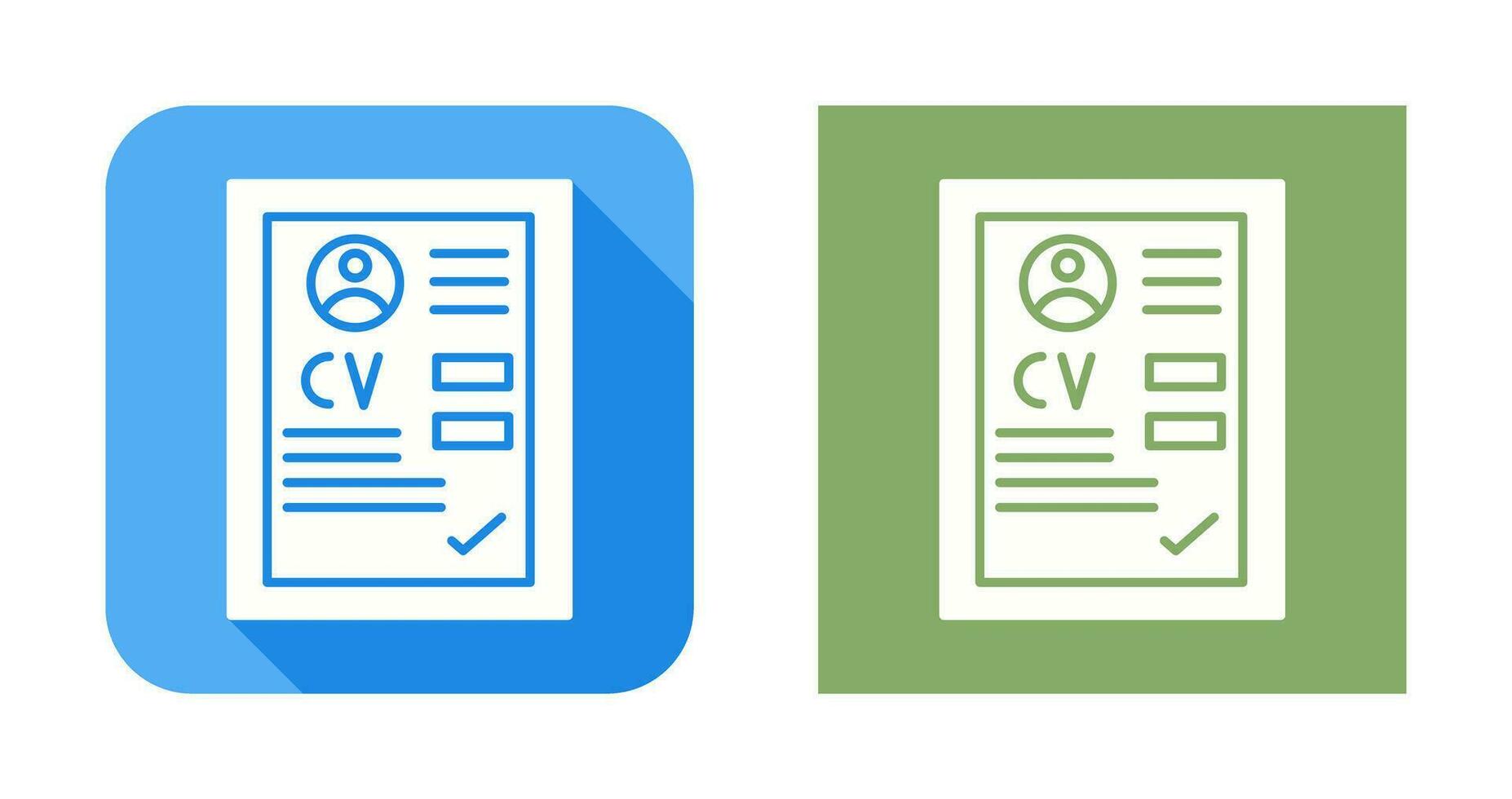 CV Vector Icon