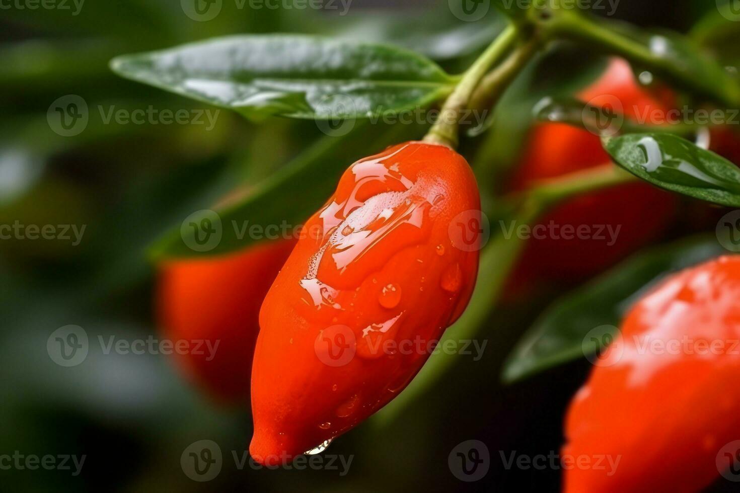 Goji berries fruit nature. Generate Ai photo