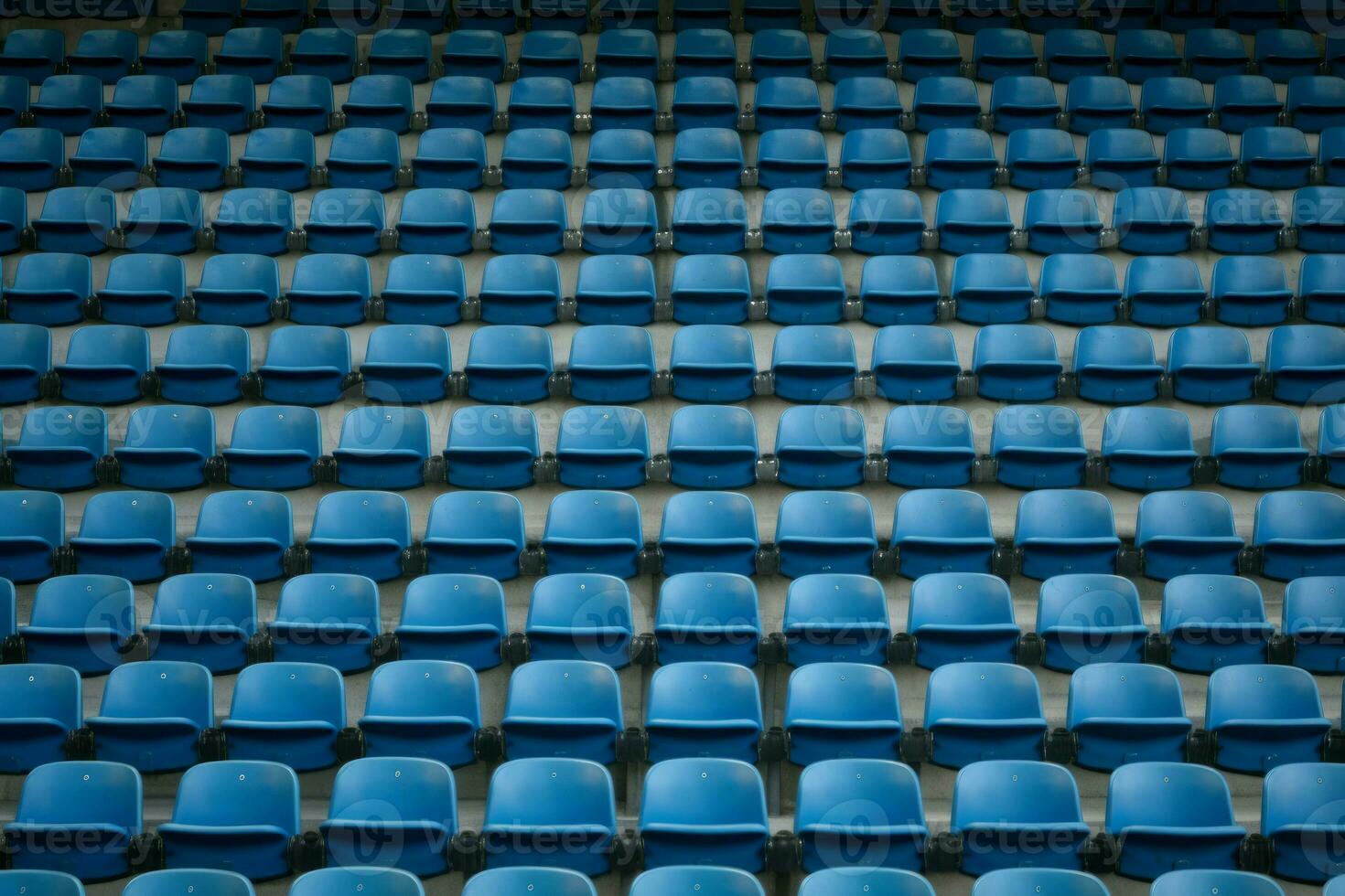 vacío asientos estadio. generar ai foto