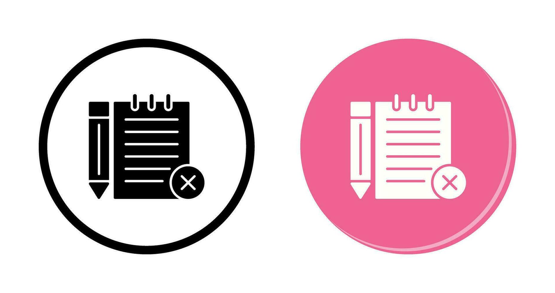 Unchecked Notes Vector Icon