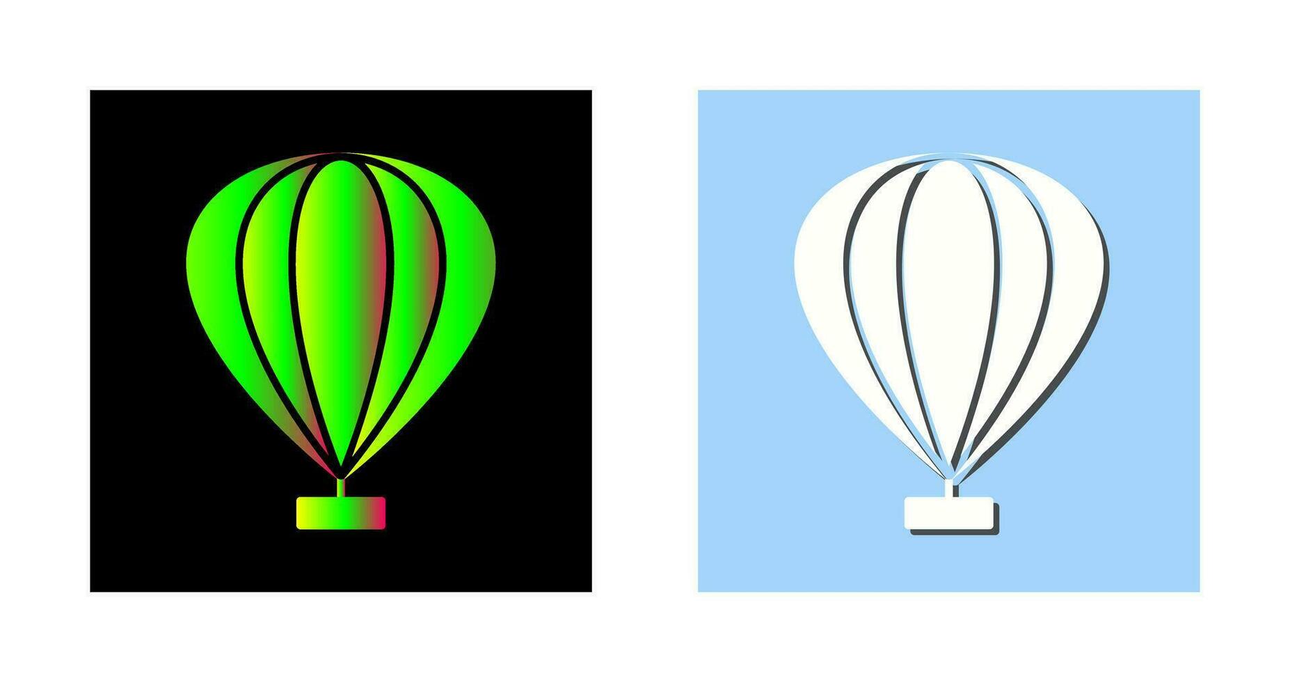 Hot Air Balloon Vector Icon
