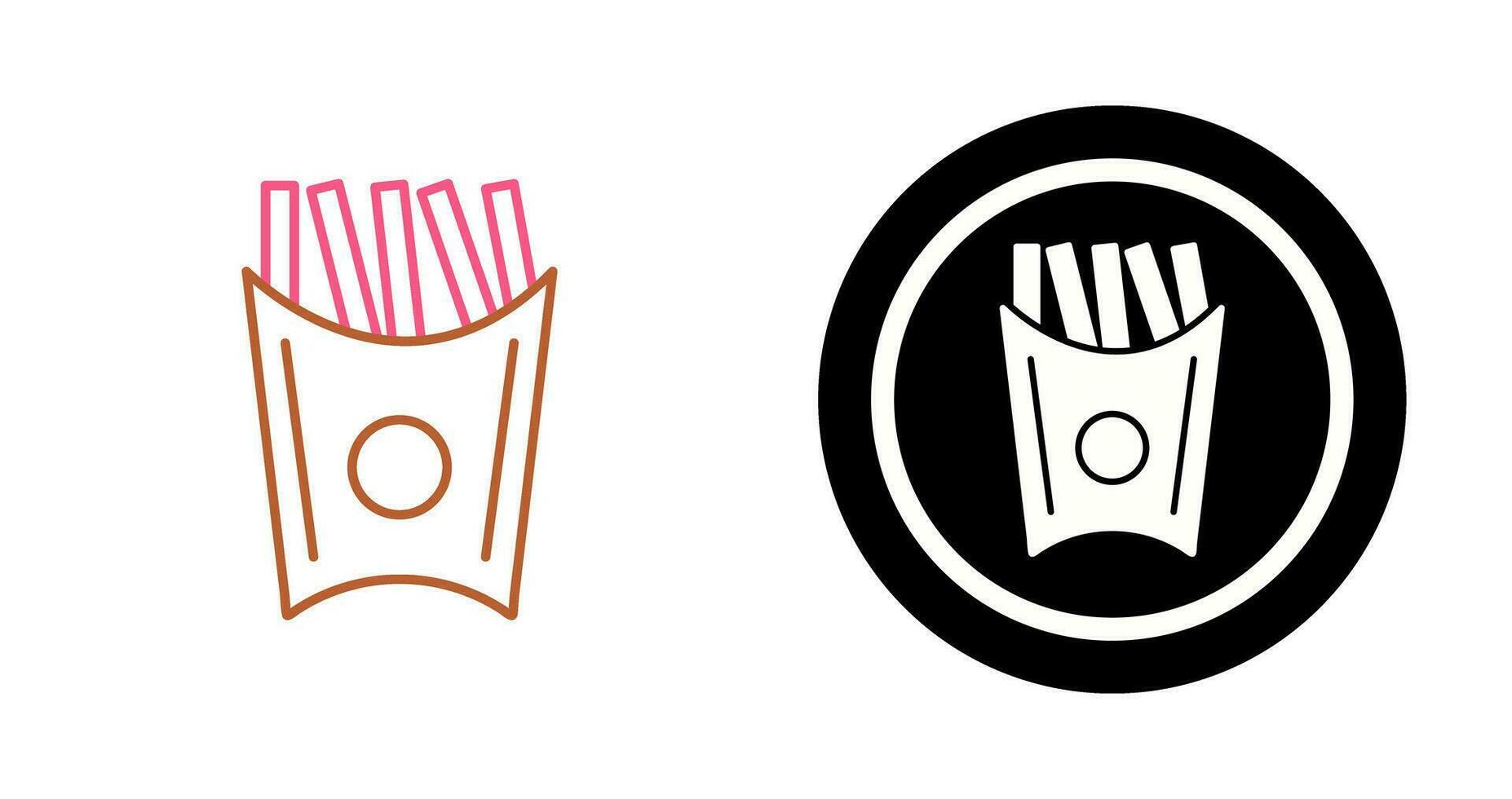 Unique French Fries Vector Icon