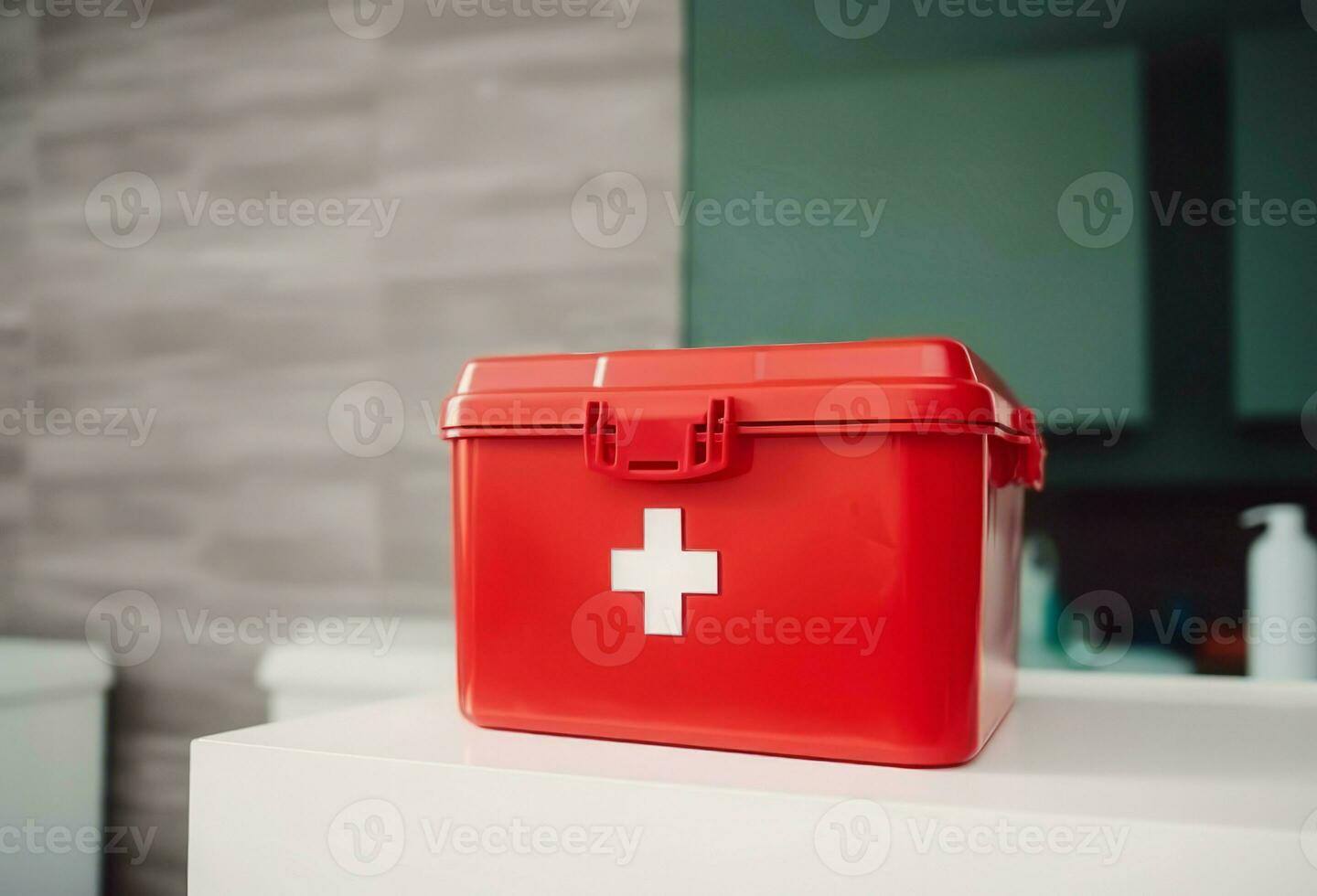 First aid box bathroom. Generate Ai photo
