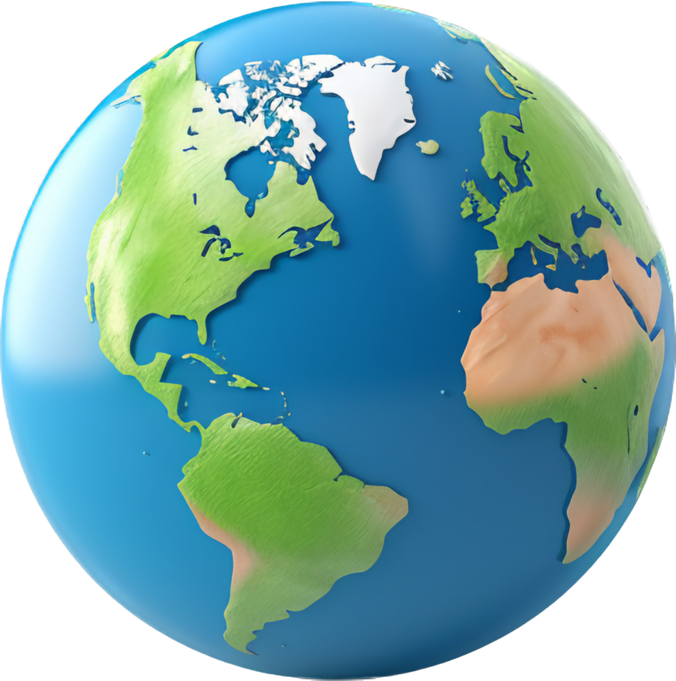 Earth png with AI generated.