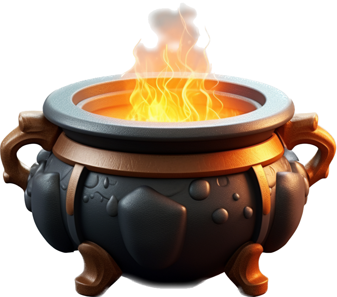 Cauldron png with AI generated.