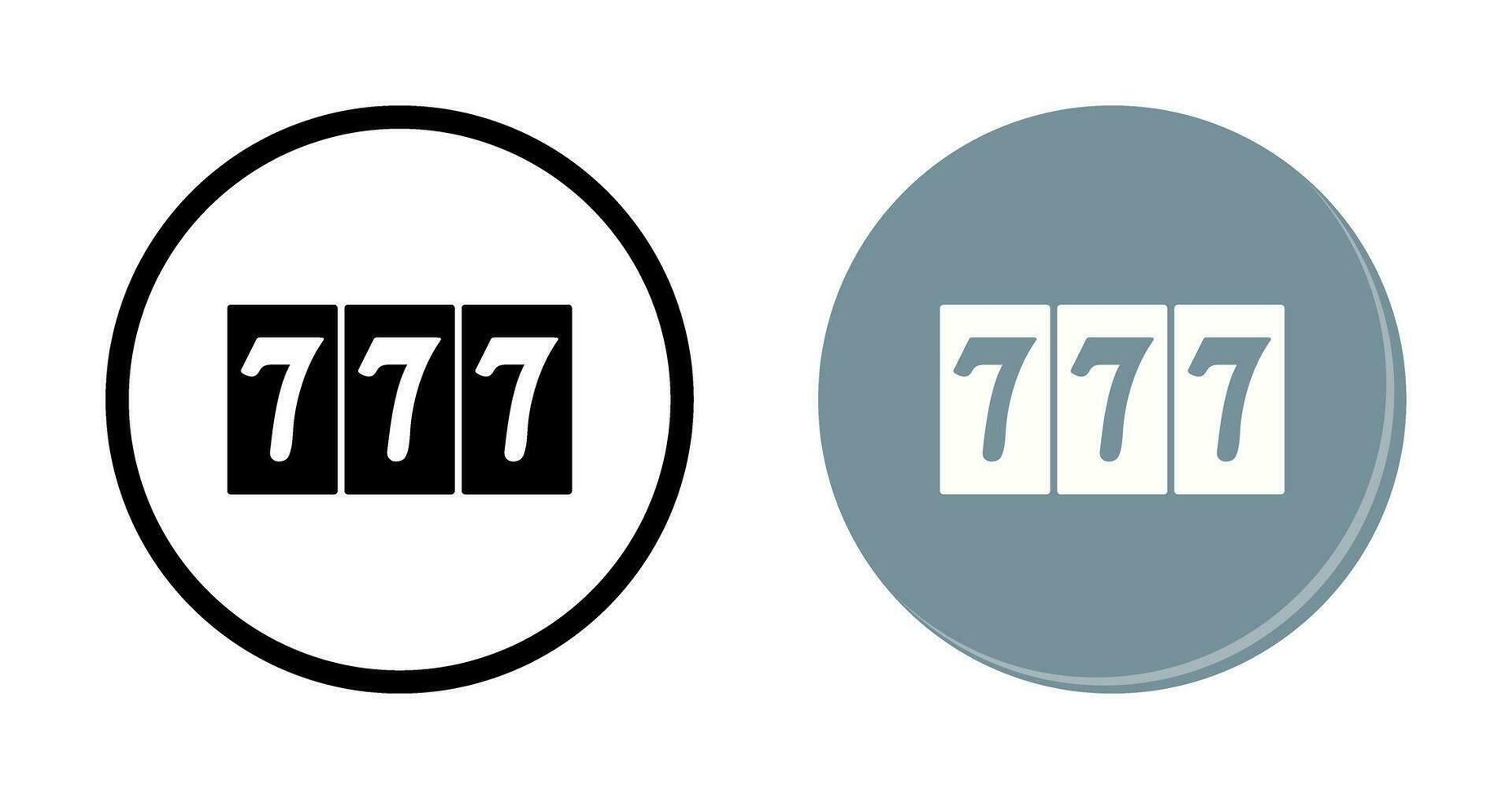 Triple Sevens Vector Icon