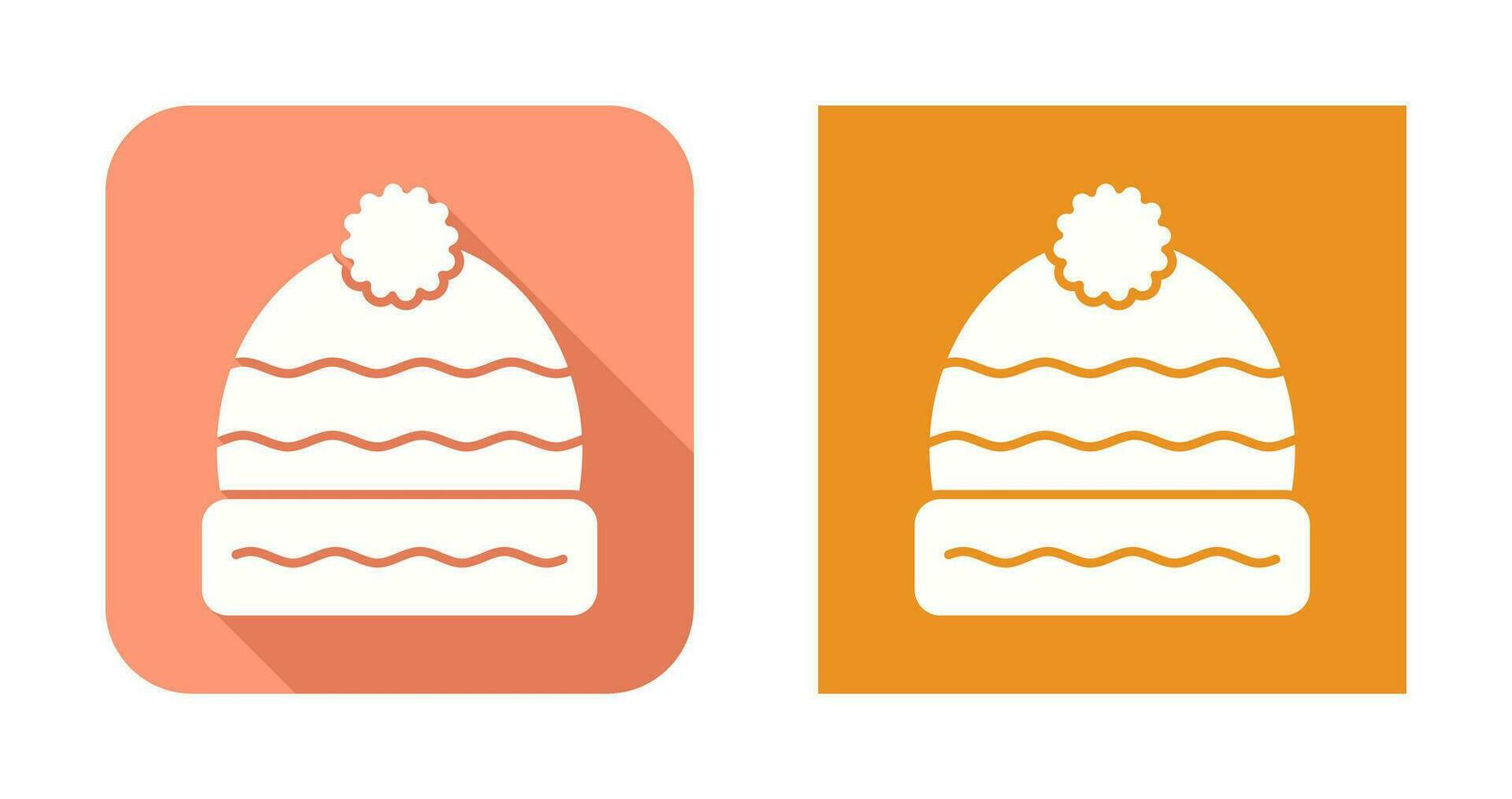 icono de vector de sombrero de invierno