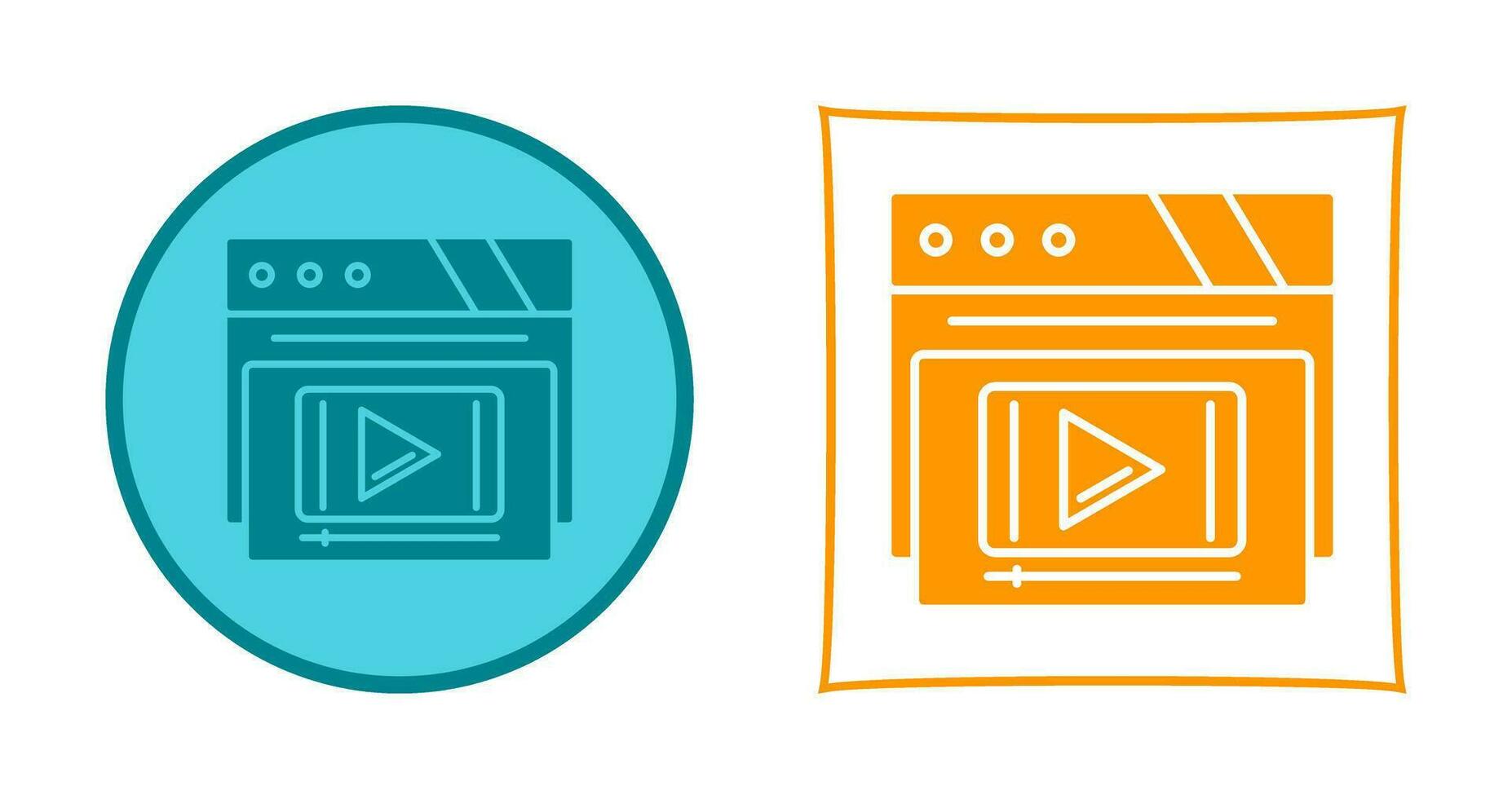 Video Player Vector Icon