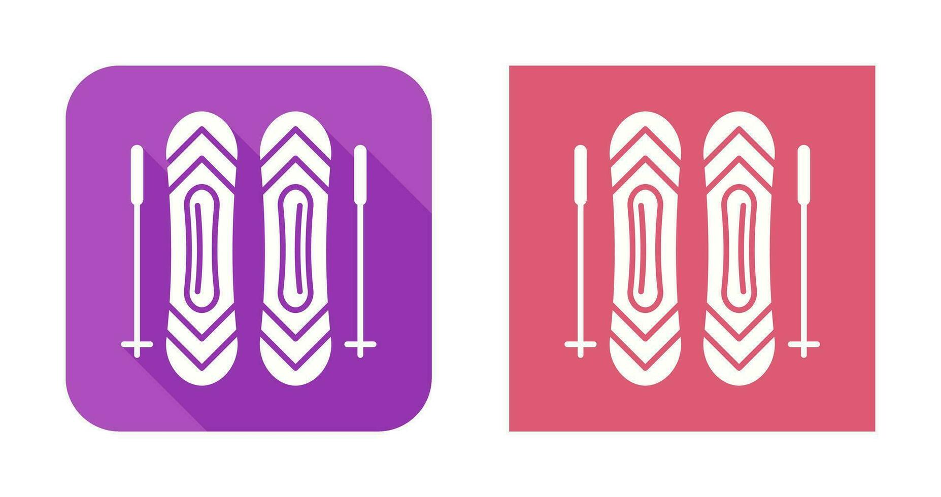 Ski Sticks Vector Icon