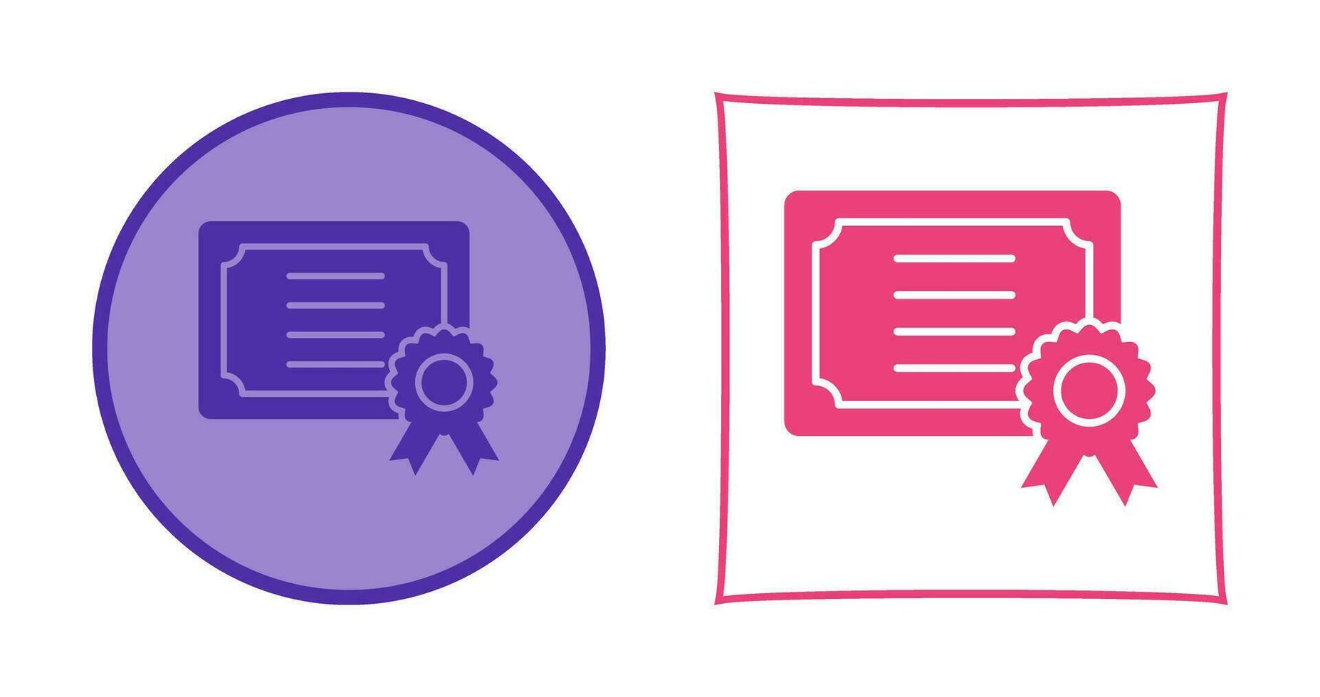 Certificate Vector Icon