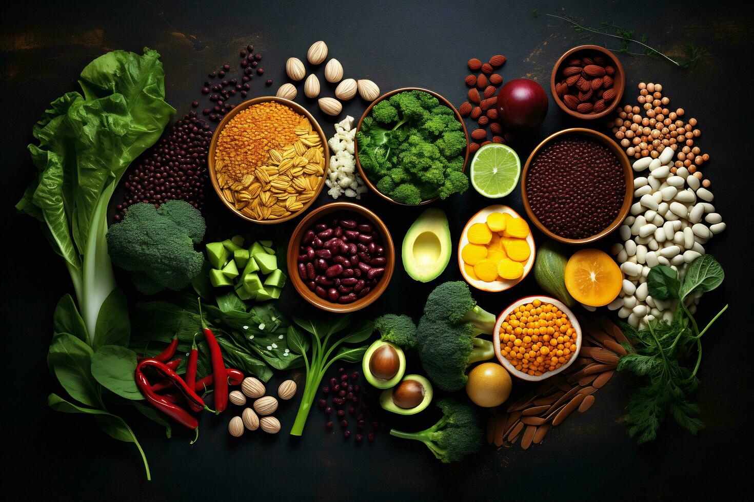 AI Generative Image of featuring essential plant based ingredient photo