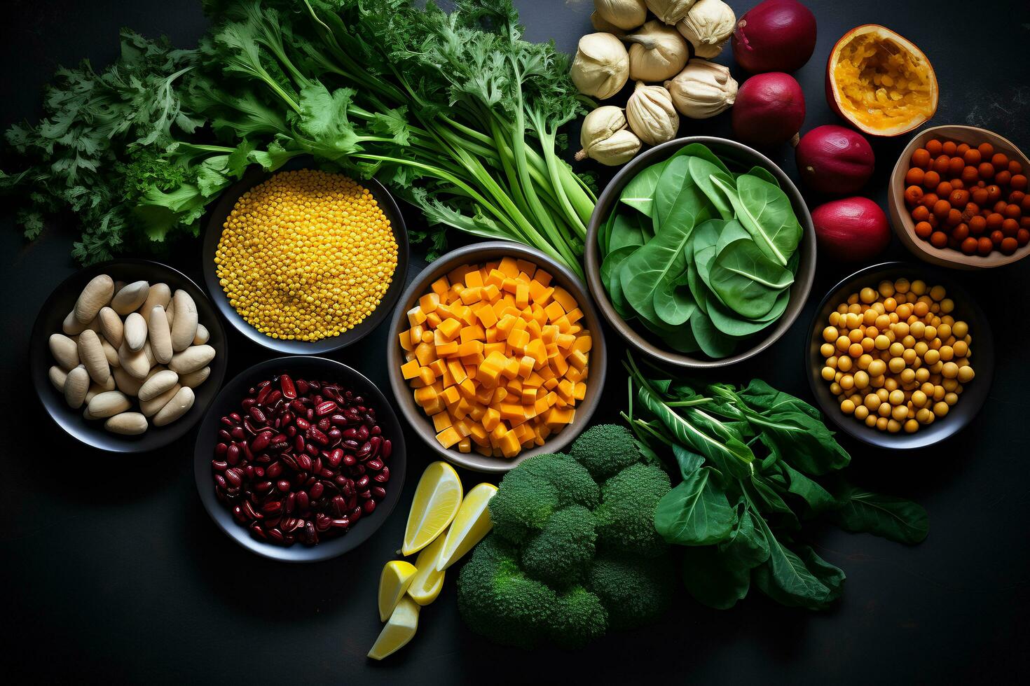 AI Generative Image of featuring essential plant based ingredient photo