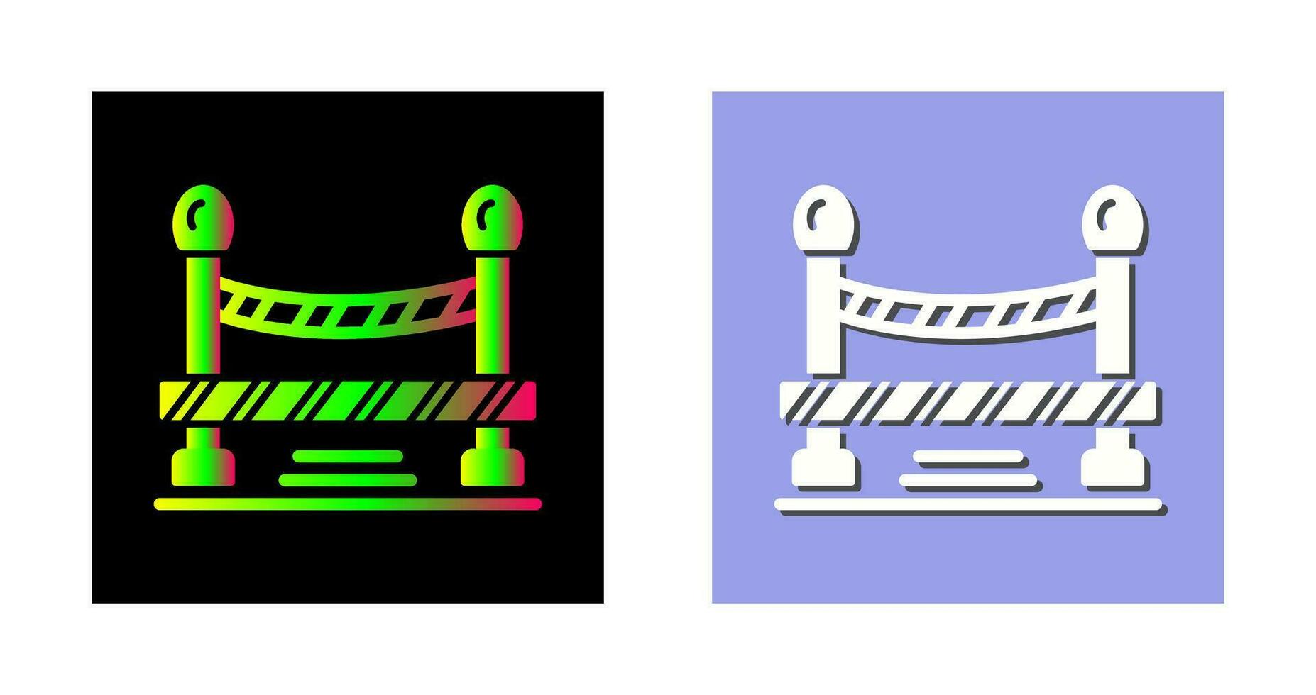Do Not Cross Line Vector Icon