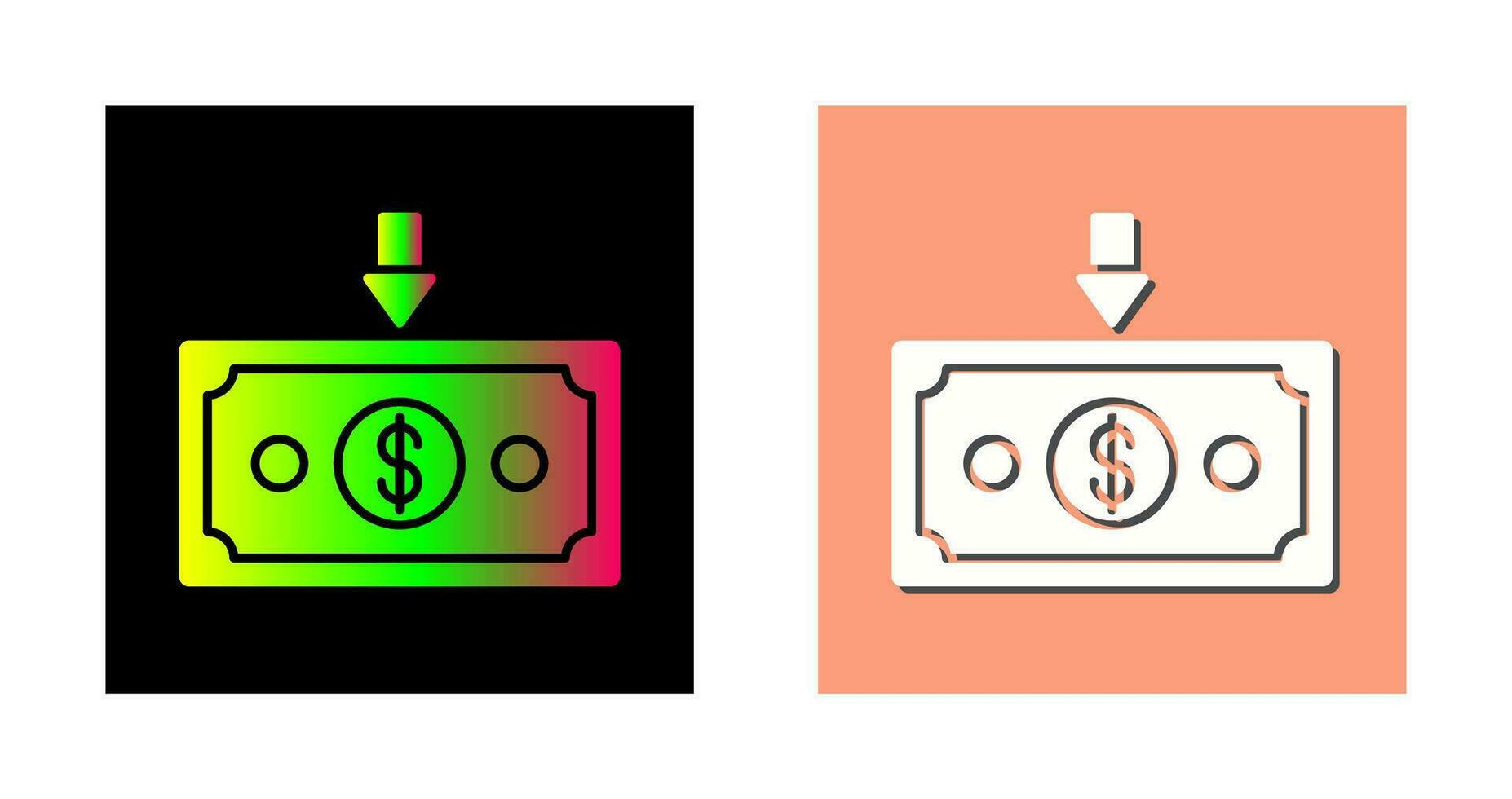 Money Down Vector Icon