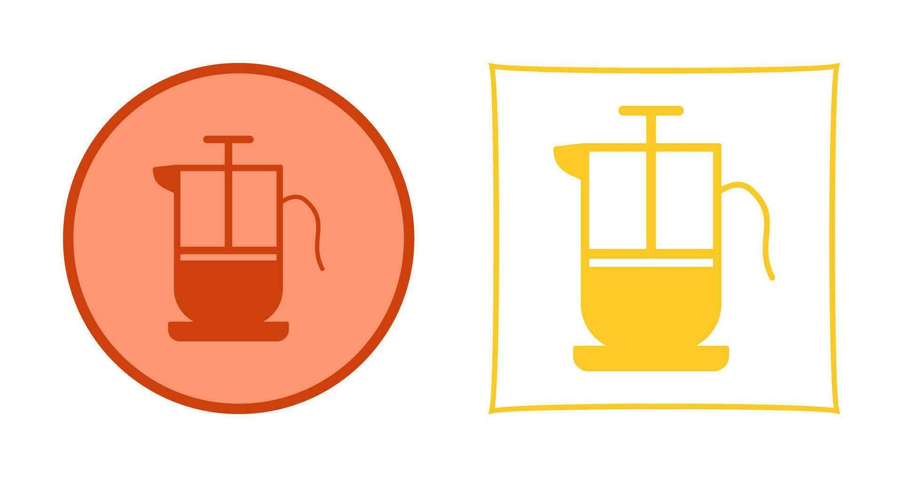 French Press Vector Icon