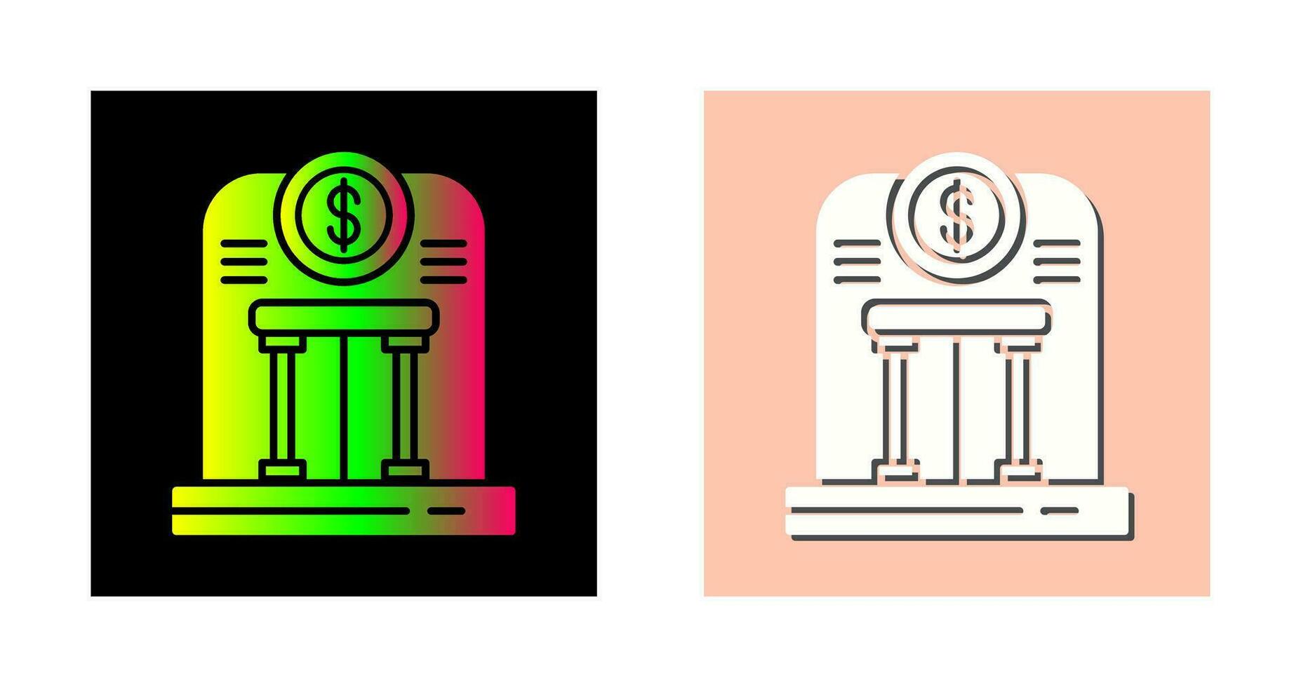 icono de vector de banco