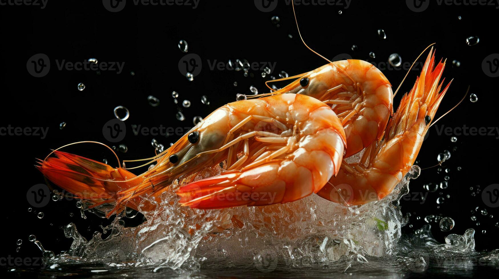 AI Generative a photo of shrimp
