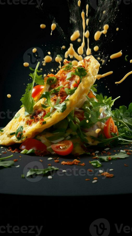 AI Generative a photo of omelette