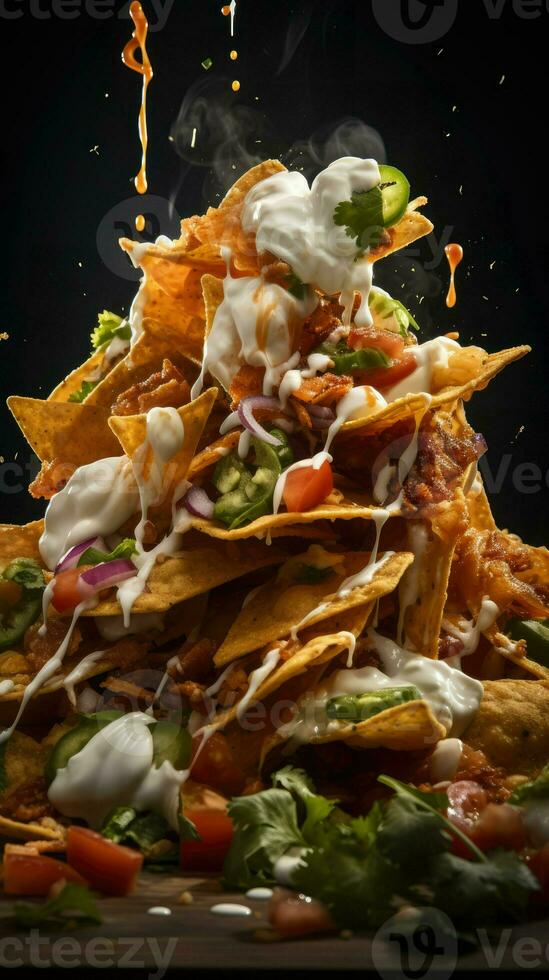 AI Generative a photo of nachos